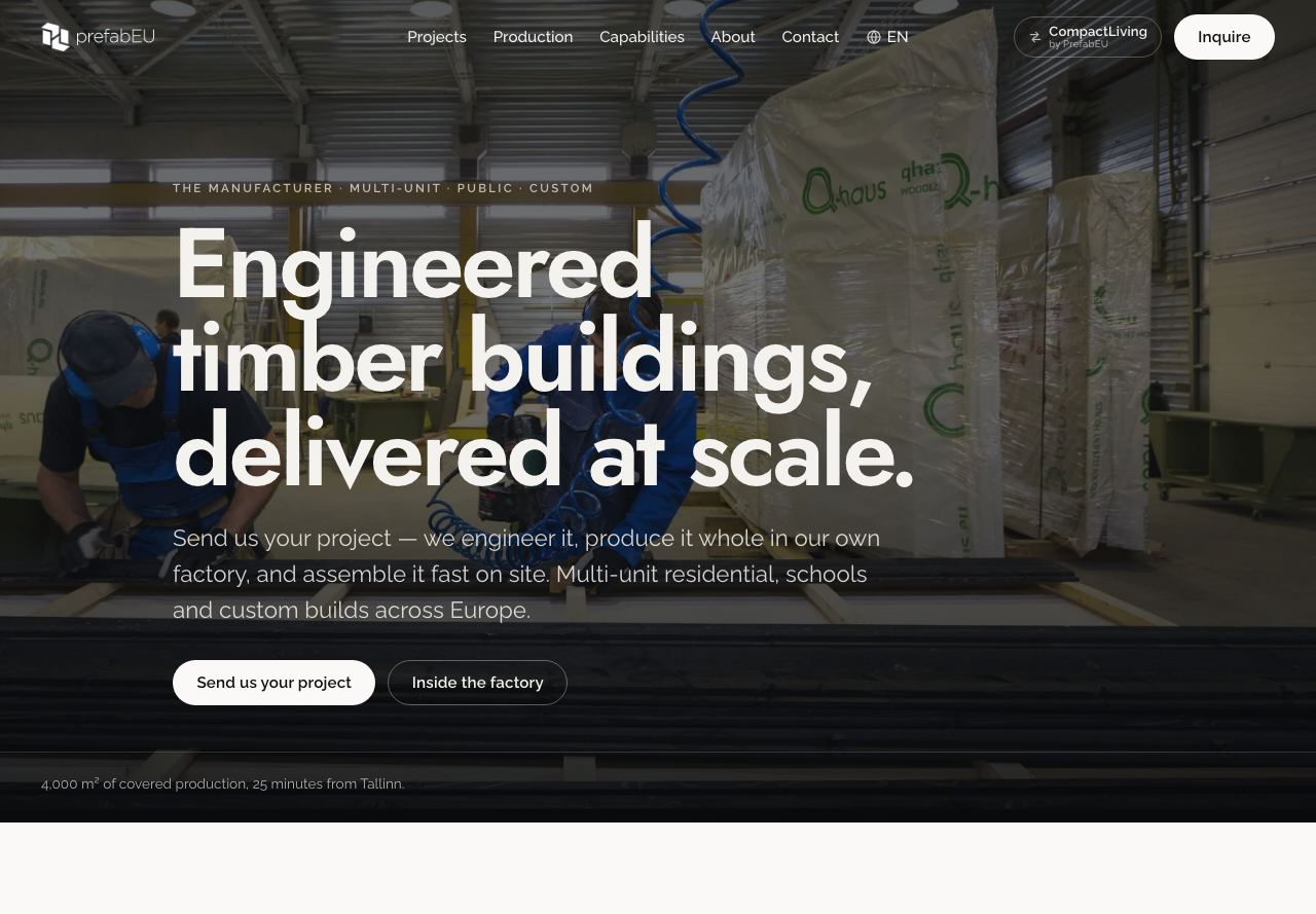 PrefabEU website
