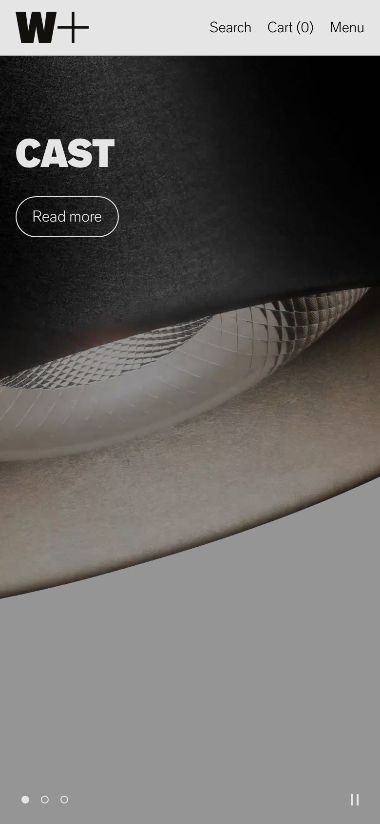 Wästberg website shown at a 390-pixel mobile viewport